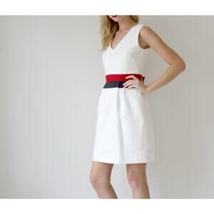 Camilyn Beth Marianne Dress Red White & Navy Blue Size 10